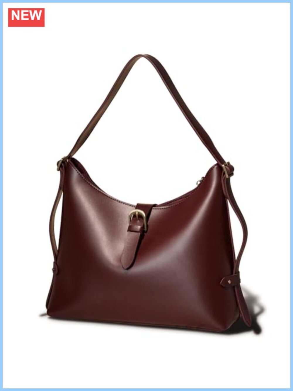 Vegan Leather Hobo Bag Women Shoulder Purse Crossbody Satchel